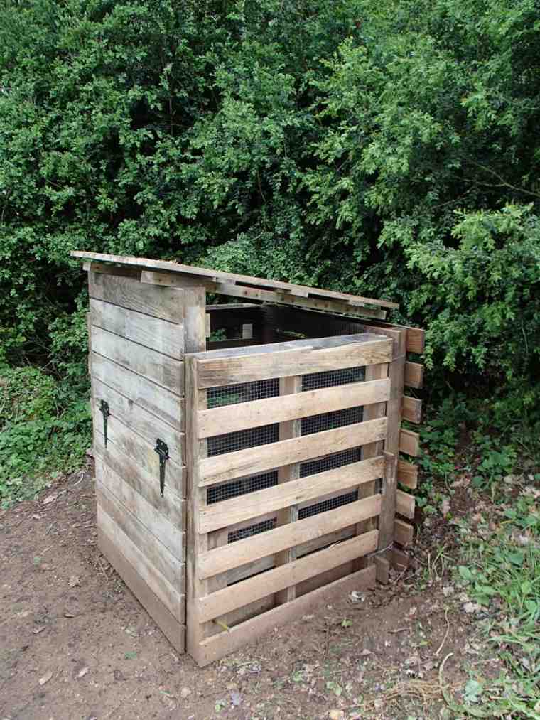 manufacture composter pallet wood roof fixing DIY wooden pallet