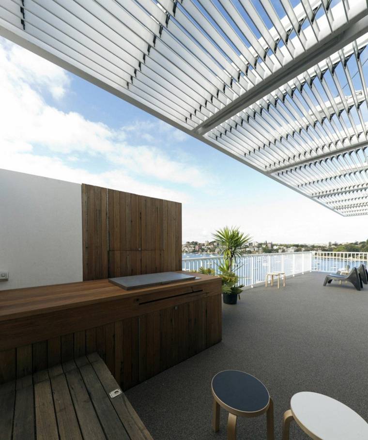 stylish design roof terrace