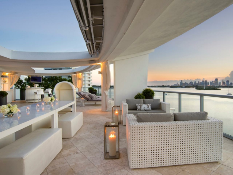 luxury design roof terrace