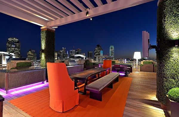 modern roof terrace