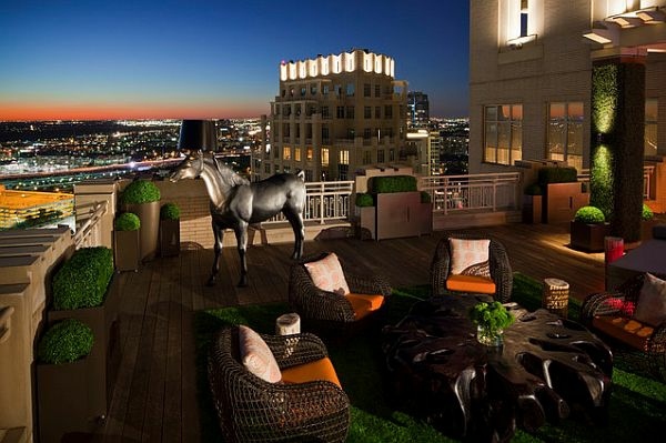 roof terrace modern decoration