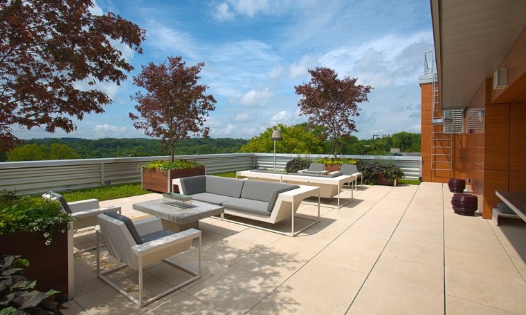 roof terrace modern outdoor photo