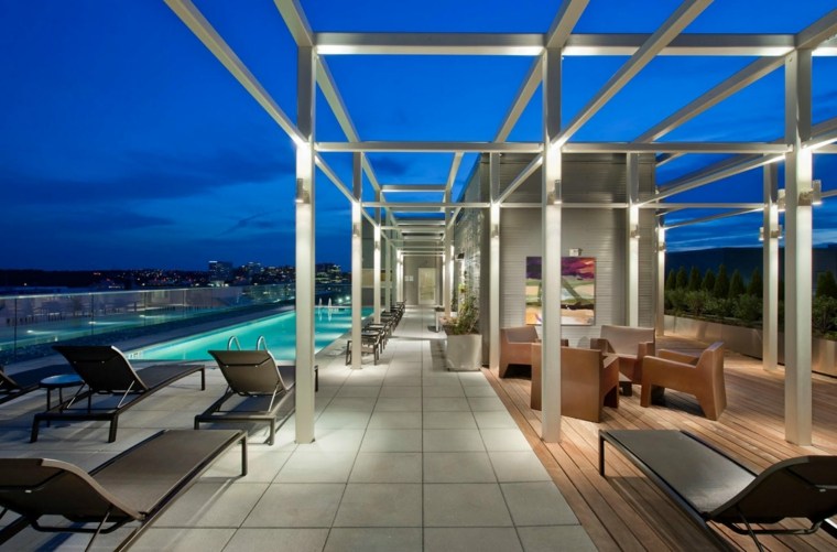 roof terrace pool design