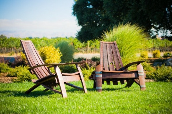 deco garden cheap barrel wood recycle chairs comfortable garden