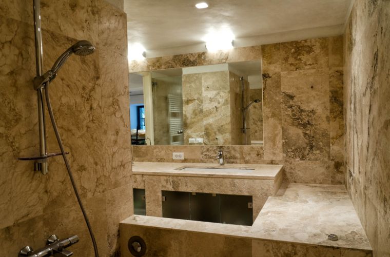 Tivoli stone bathroom natural stone cladding