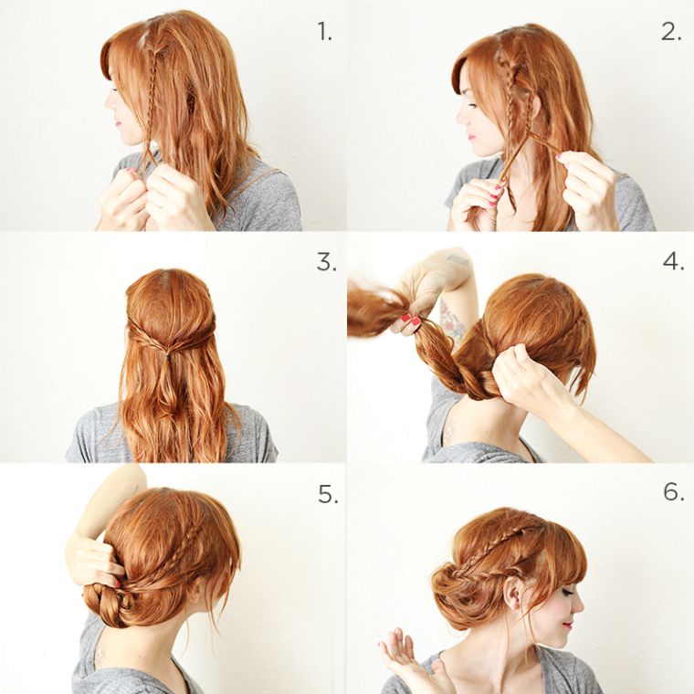 tutorial woman hairstyle braid hair trend