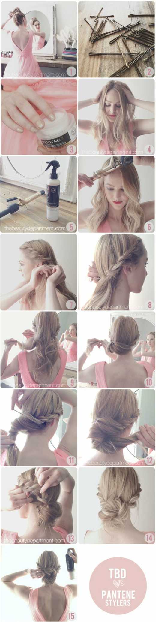 modern chignon woman tutor