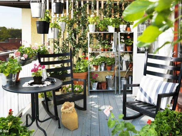 a veritable greenery balcony breathes freshness