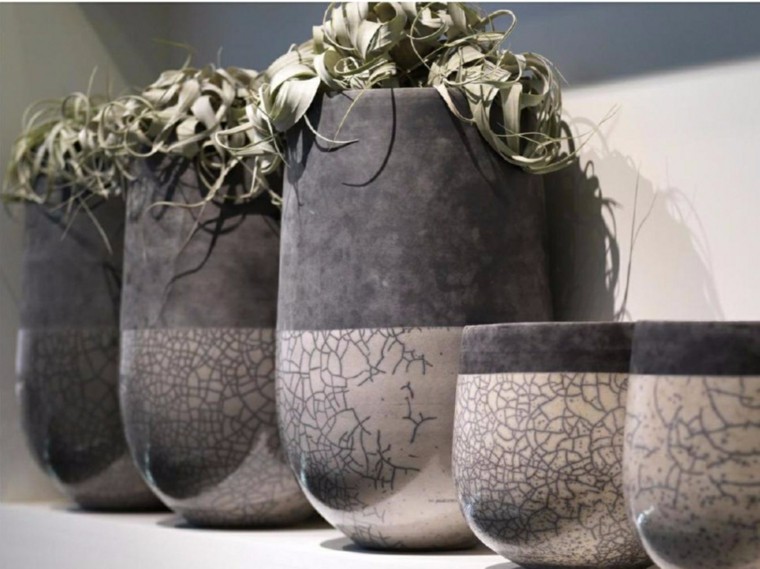 vase design gray earthenware idea