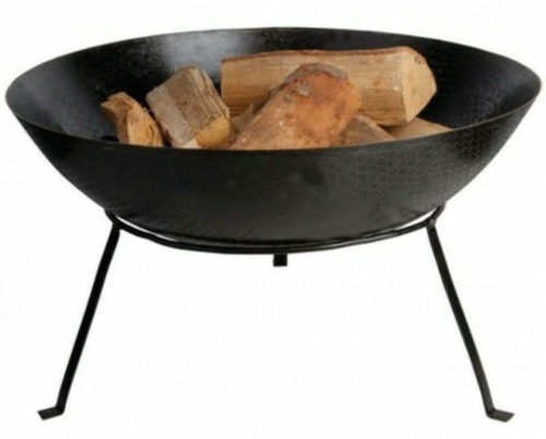 bowl bowl bowl fire metal black bbq foot