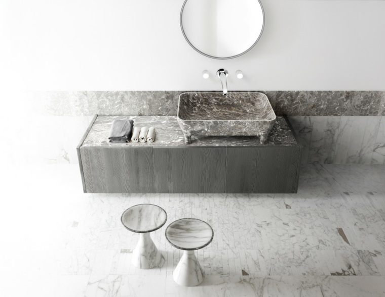 washbasin marble countertop bathroom design flooring marble