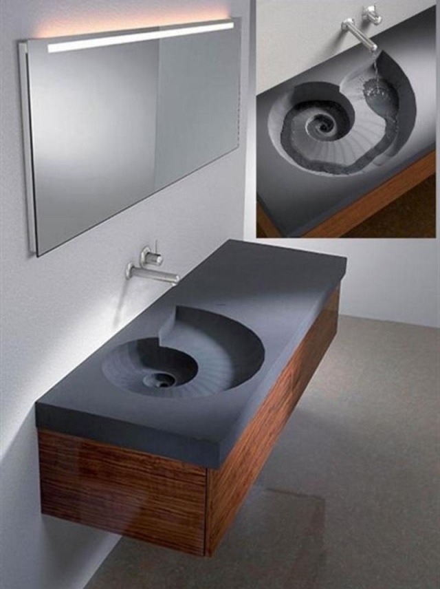 washbasin bathroom built-in-shape-single-spiral