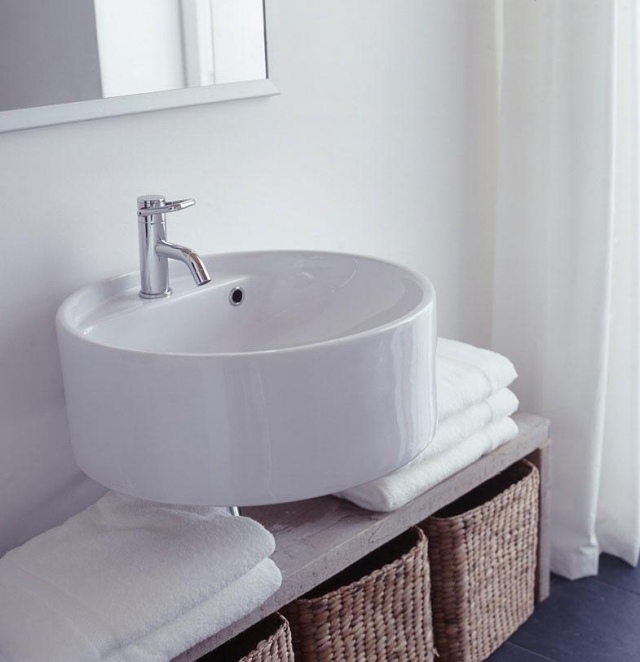 washbasin bathroom modern white-Lake