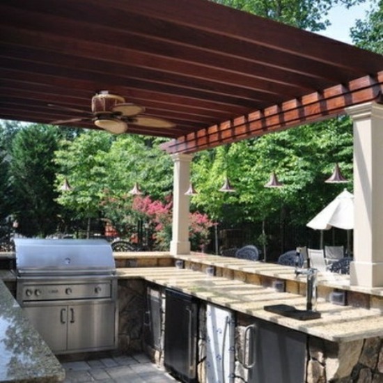 veranda outside kitchen