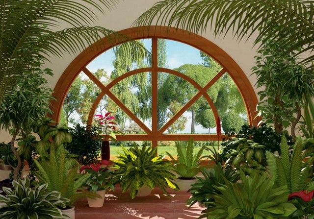 winter garden big window