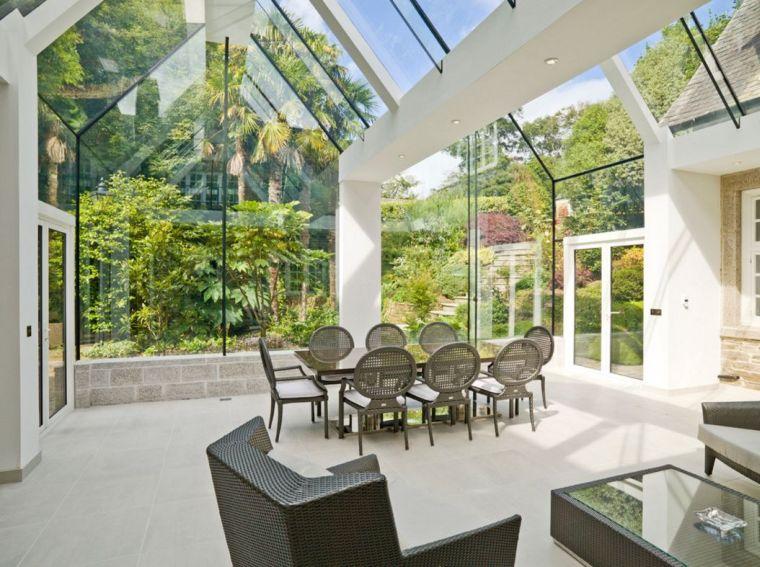veranda glass roof extension design house