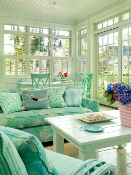 veranda vitree green deco