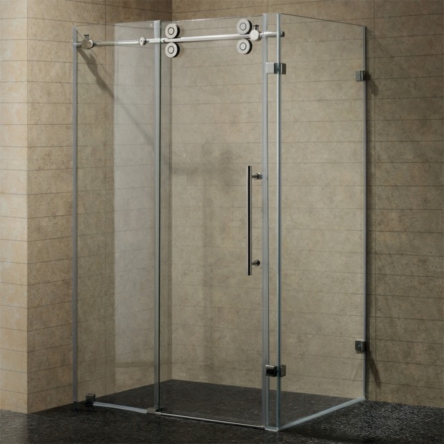 integral shower cubicle minimalist design modern bathroom interior