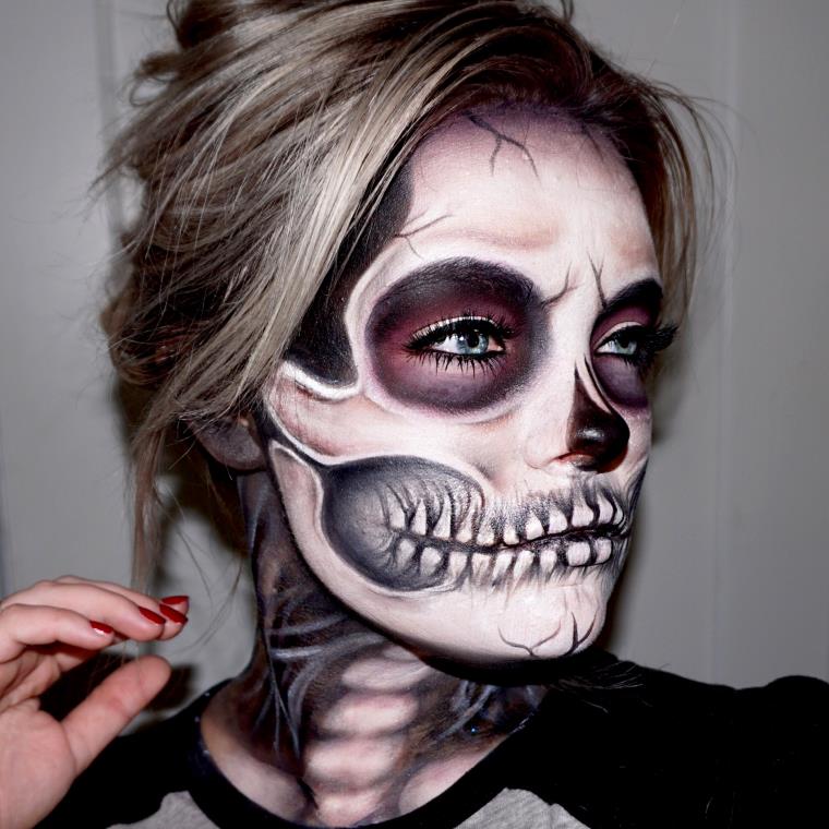 face-scary-contour-painting