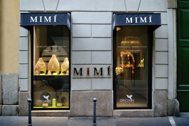 showcase MIMI jewelry Giancarlo Zema