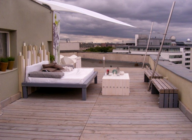 canopy terrace balcony modern pergola