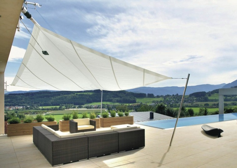 sails of'ombrage piscine decoration terrasse