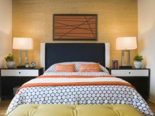 cushion bed view orange