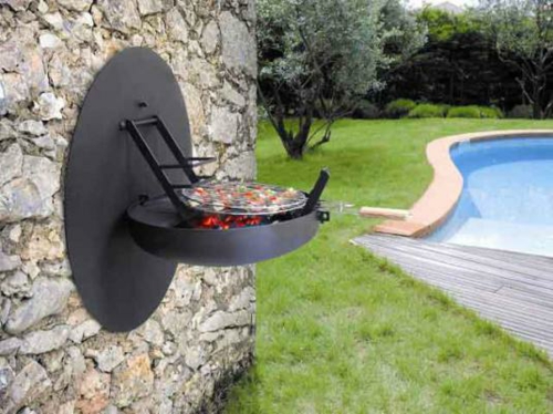 pool view barbecue design