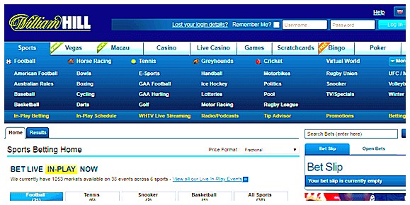 William hill web version