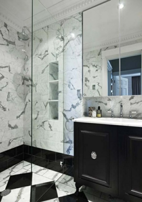 zoom shower cabin marble wall