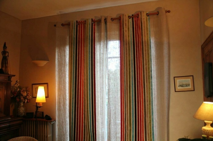 zoom striped curtains